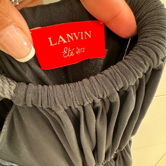 Lanvin Été 2012 Dramatic Black Maxi Dress - Size 6 - Picture 7 of 11